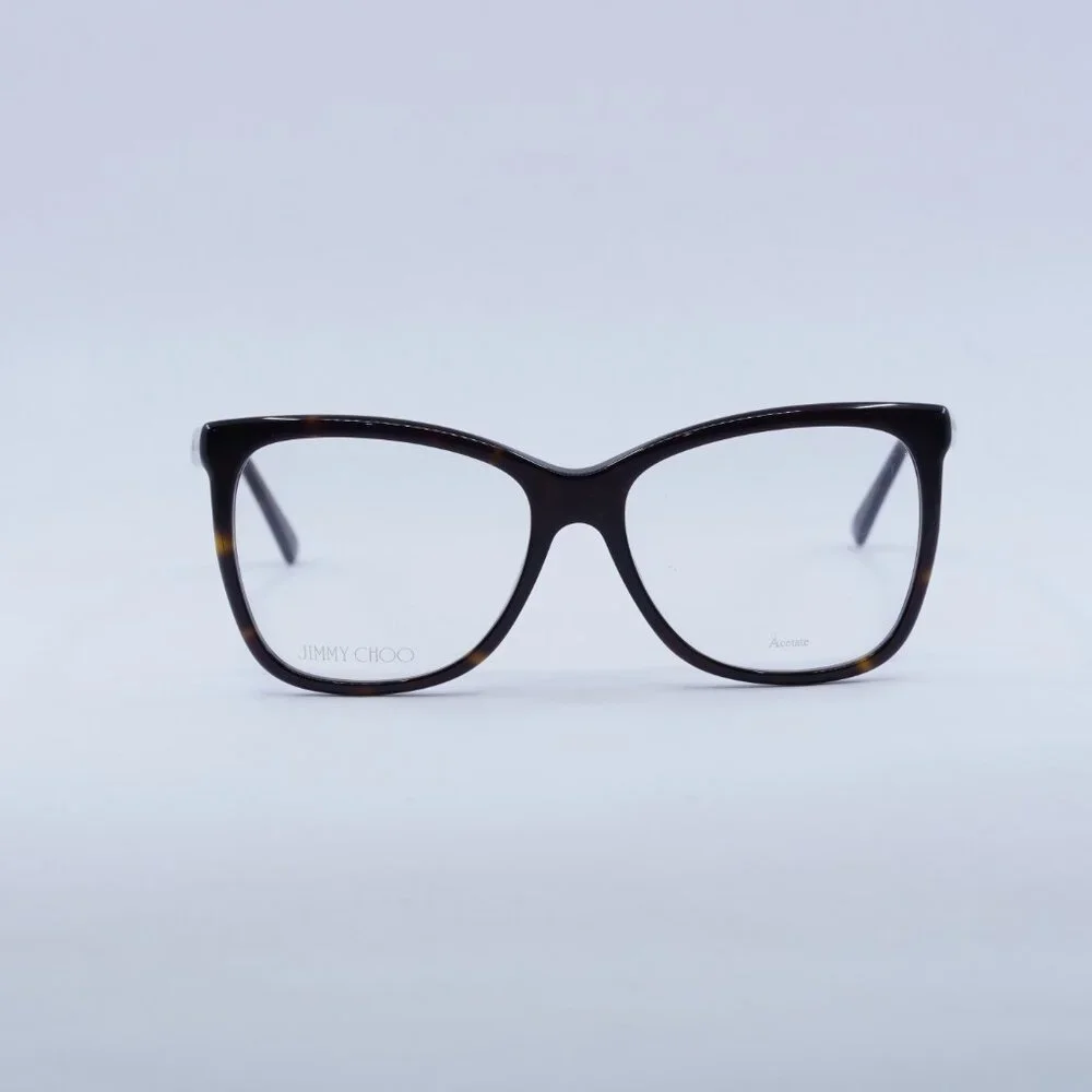 Jimmy Choo JC362 0086 00 Eyeglasses Havana 55mm Butterfly Frame
